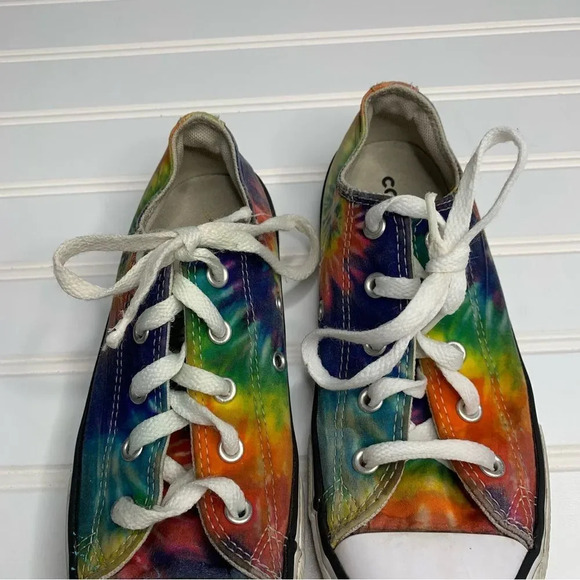 Converse All Star Low Top Sneaker Rainbow Tie Dye - Picture 6 of 11